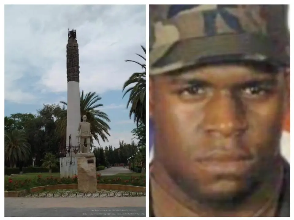 Imagen del Parque T&iacute;o Jorge y del asesino de la joven de 25 a&ntilde;os Mercedes L&aacute;zaro/Redes Sociales