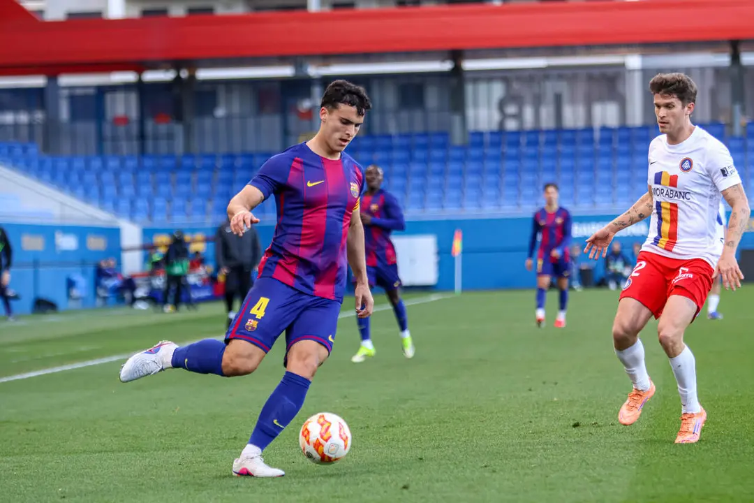 &Aacute;lvaro Cort&eacute;s durante el FC Barcelona 'B' - Andorra de la Copa Catalunya / FC Andorra