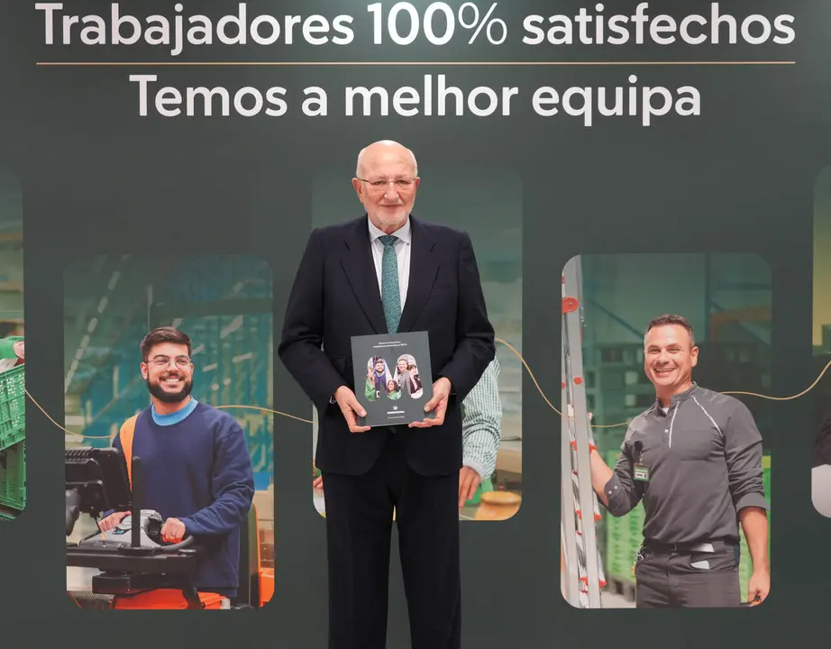 Juan Roig en el Centro de Coinnovación en Polígono Fuente del Jarro en Paterna, Valencia / Mercadona