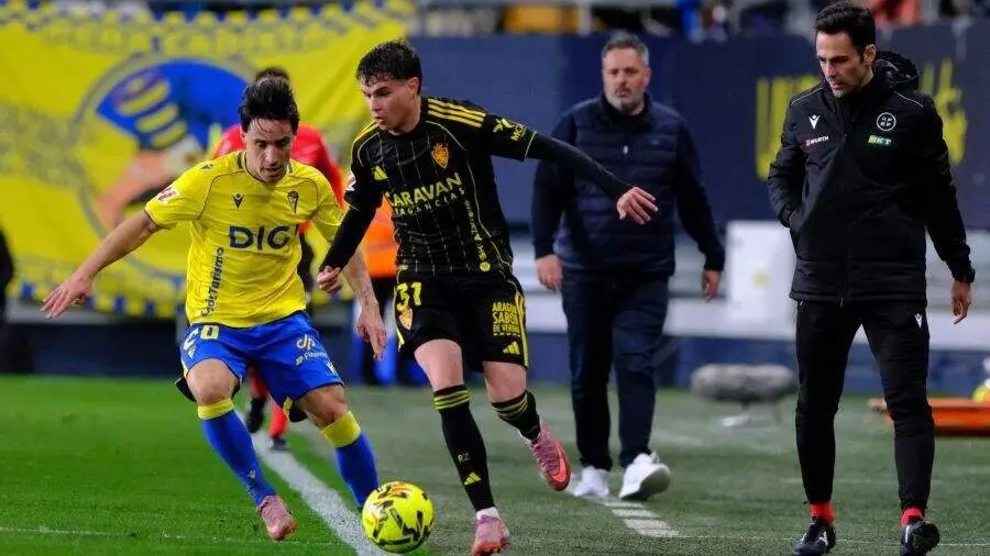 Hugo Pinilla en el C&aacute;diz - Real Zaragoza / LaLiga