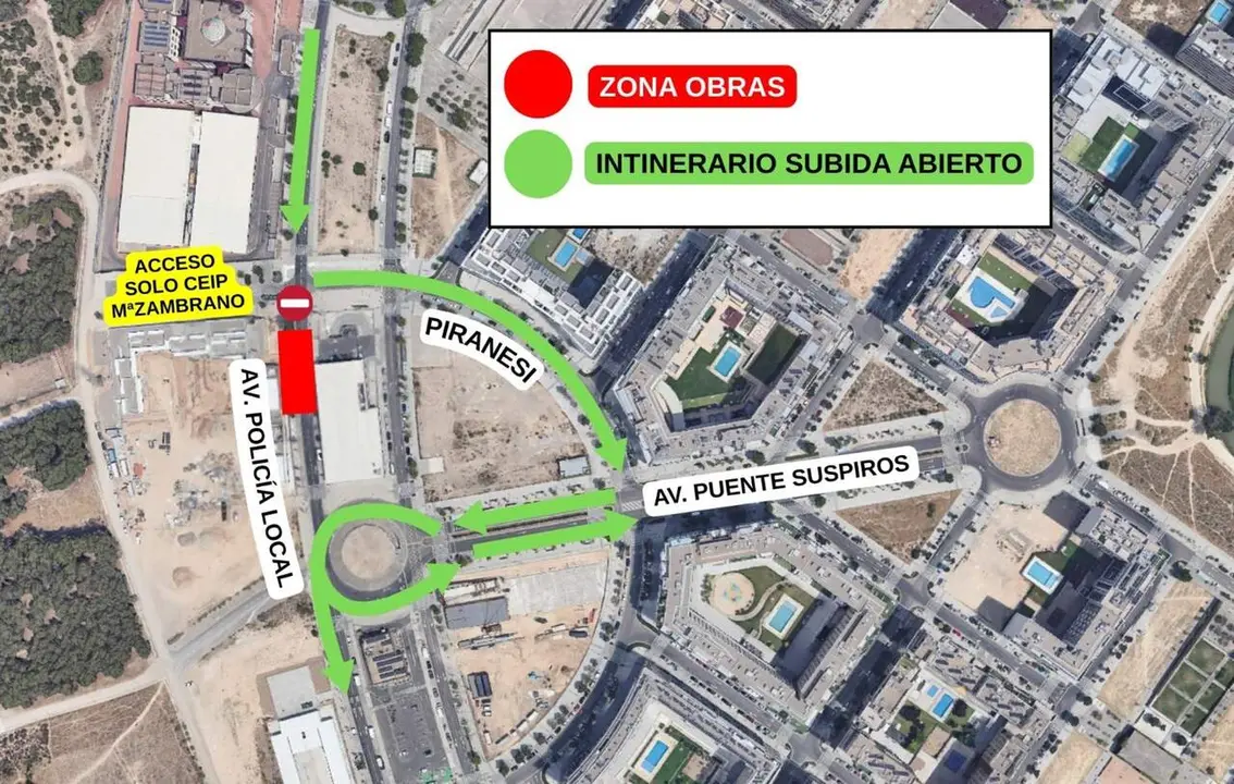 Mapa esquem&aacute;tico de los recorridos modificados. /AZ
