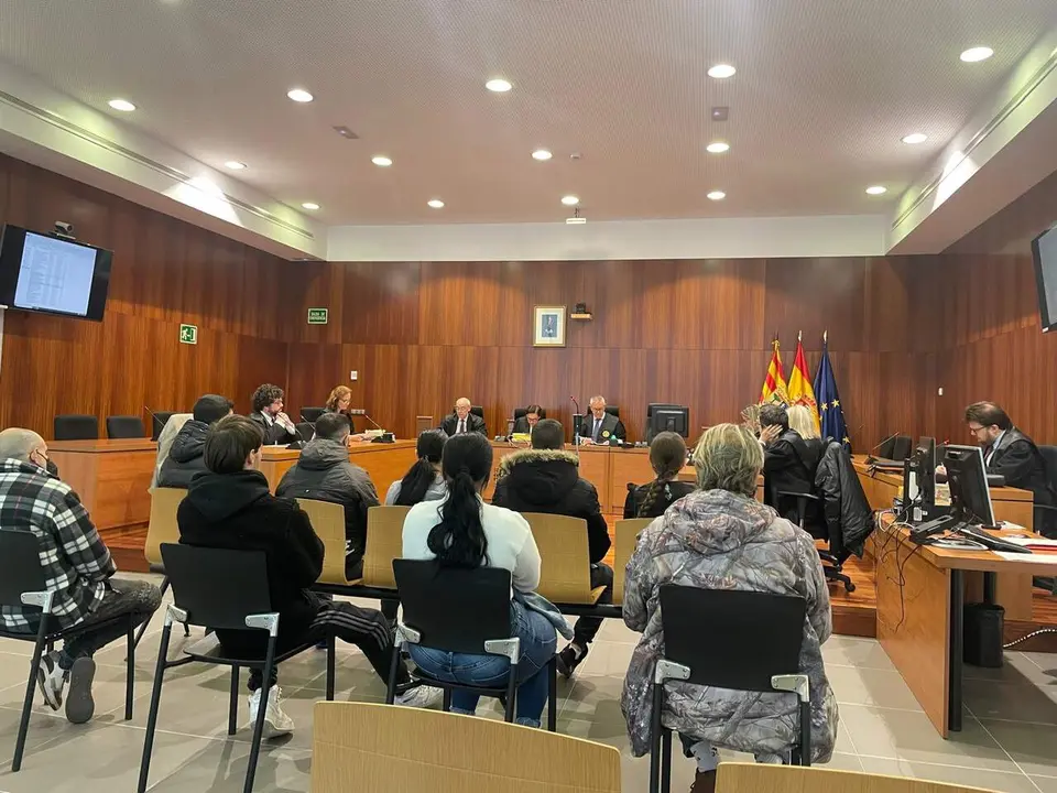 Imagen del juicio celebrado en la Audiencia Provincial de Zaragoza/H.A.