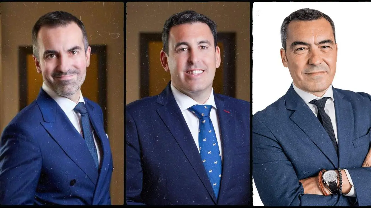 Juan Jim&eacute;nez Asensio, Jos&eacute; Miguel Mayayo y Javier Moreno.