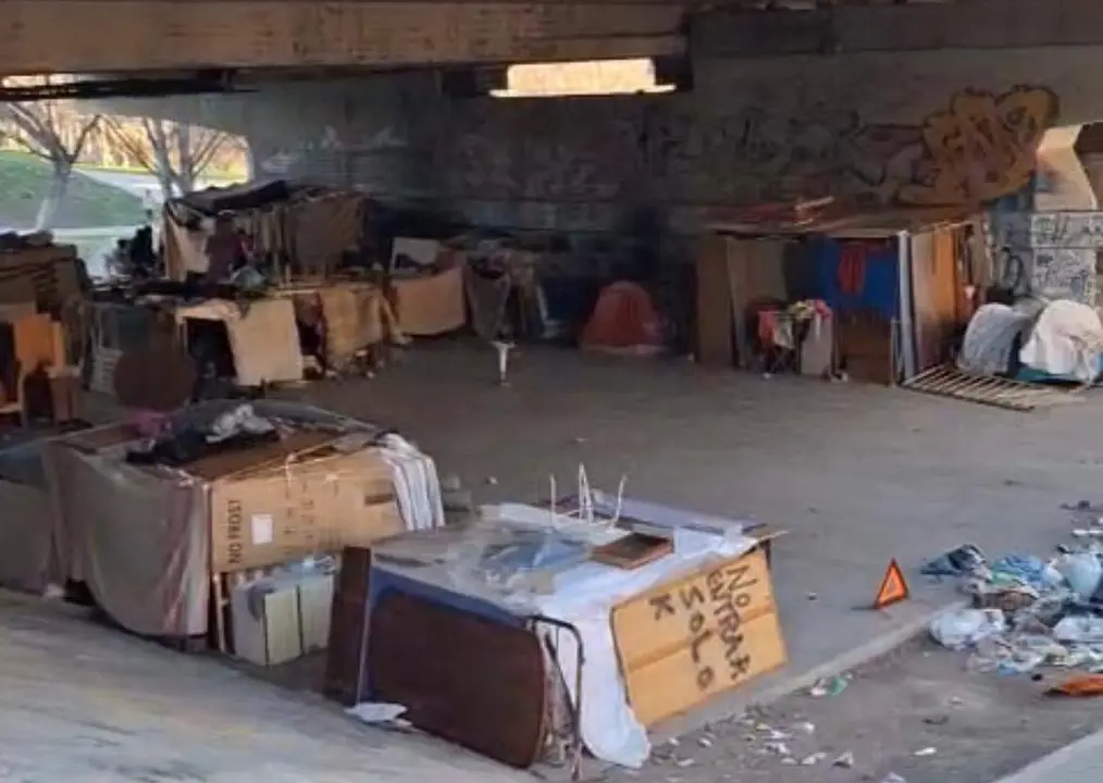 Lugar donde se produjo la pelea, bajo el puente de La Almozara/H.A.