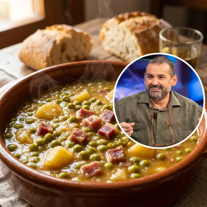 Receta de guisantes con jam&oacute;n y patatas | David de Jorge, chef