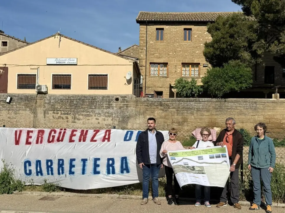 El diputado de CHA Masc&uacute;n Ariste visita la carretera A-125