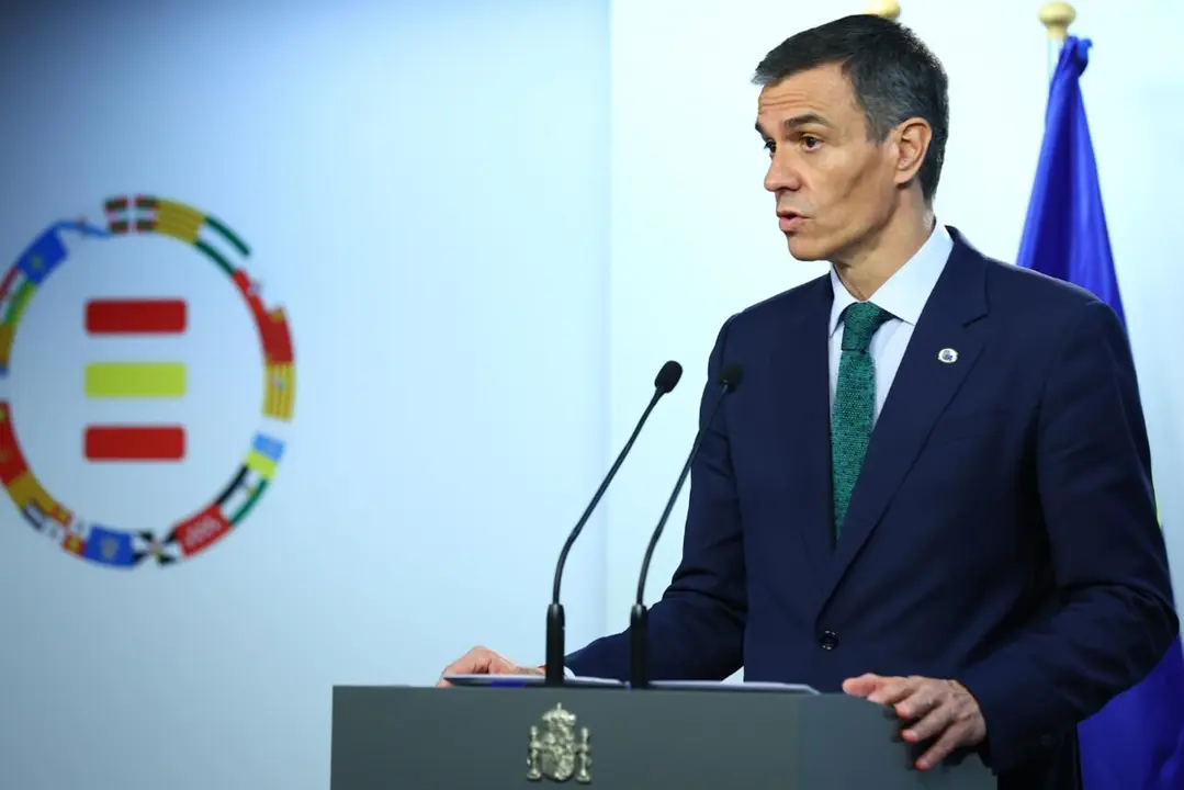 Pedro S&aacute;nchez, en contra del pacto PP-Vox en Arag&oacute;n
