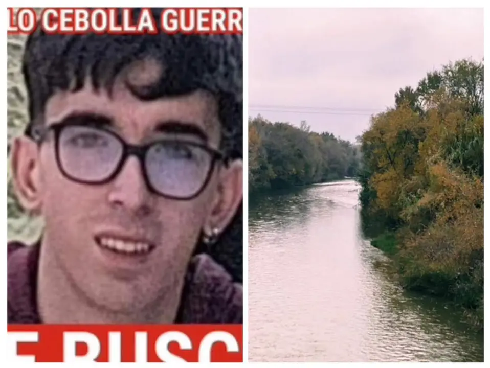 La imagen de Pablo Cebolla y el Ebro a su paso por La Cartuja/H.A.