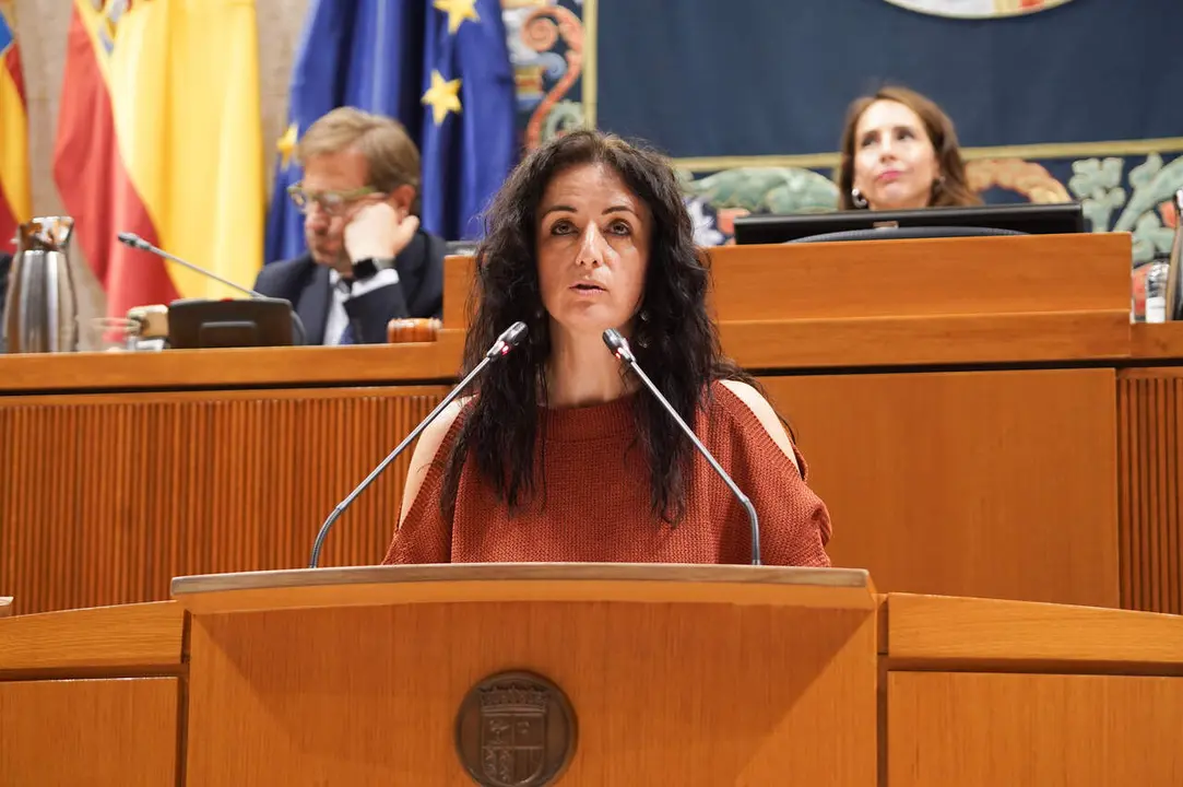 Marta Abengochea en el segundo debate de investidura de Azc&oacute;n