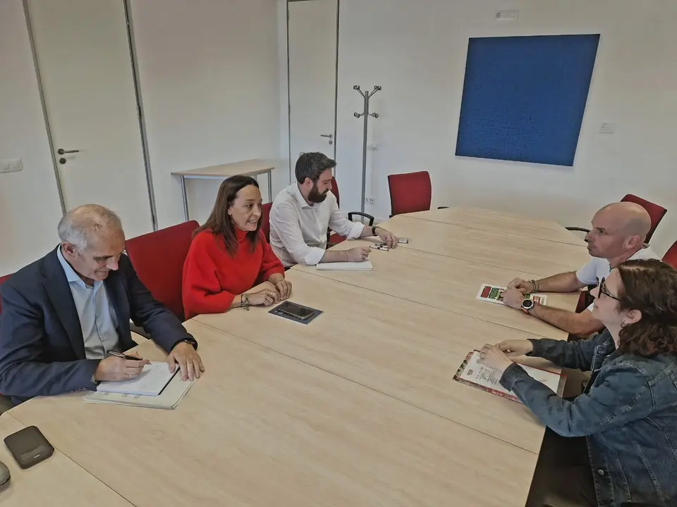 Reuni&oacute;n de Carmen Sus&iacute;n con CCOO. / DGA