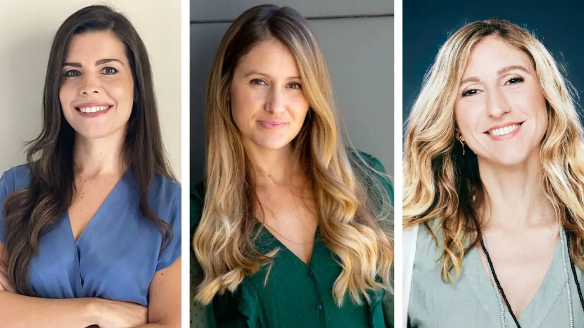 Ana Freire, experta en IA y salud mental y directora del proyecto STOP, Esther Borao, directora del Instituto Tecnol&oacute;gico de Arag&oacute;n, y Elisanda Bou-Balust, ingeniera y cofundadora de Vilynx