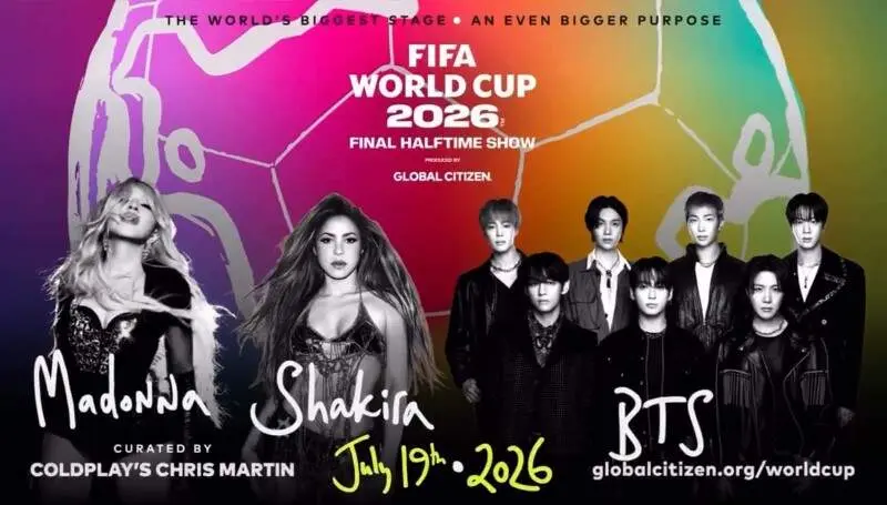 Cartel del show de medio tiempo de la final del Mundial 2026