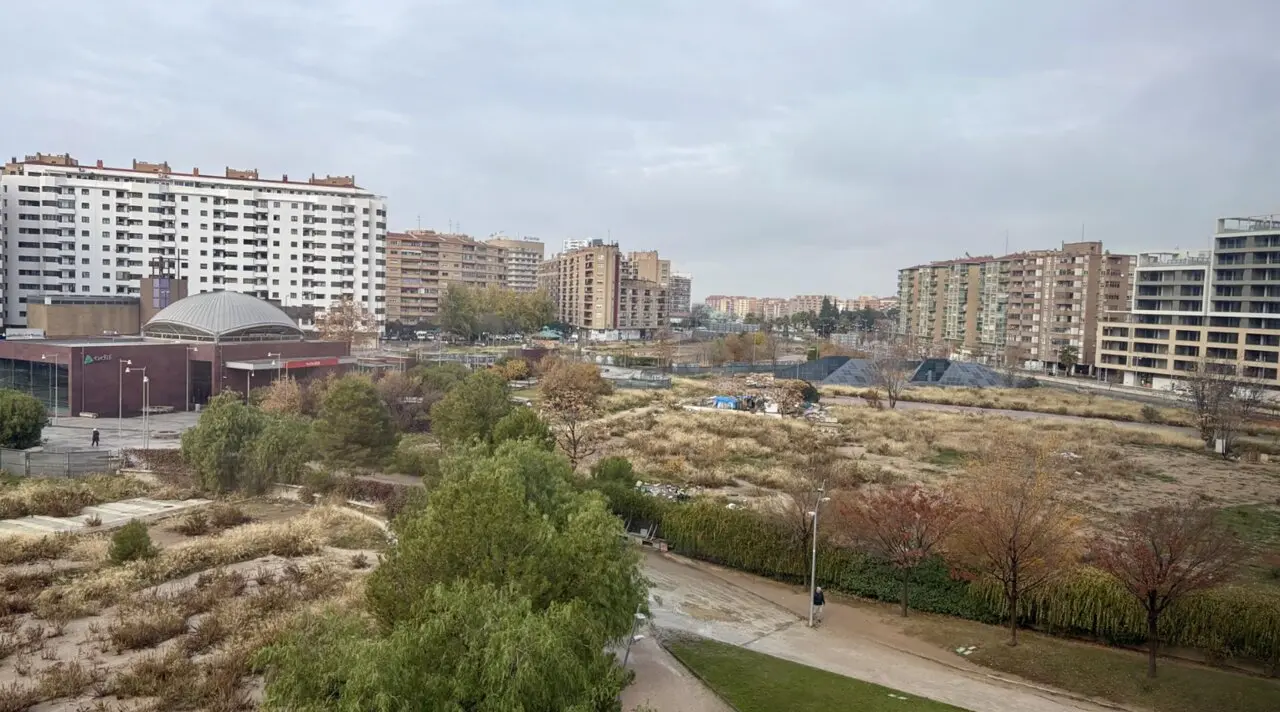 La zona de Portillo que es tema de debate en el Ayuntamiento de Zaragoza