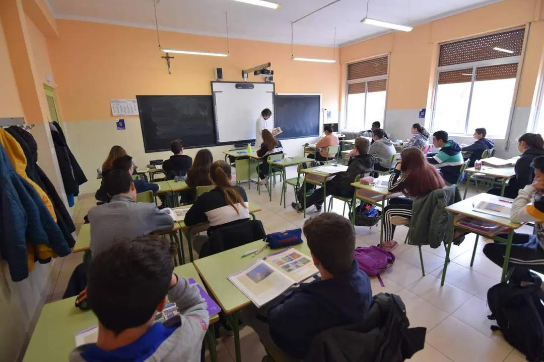 Un aula de una escuela concertada / HOY ARAG&Oacute;N