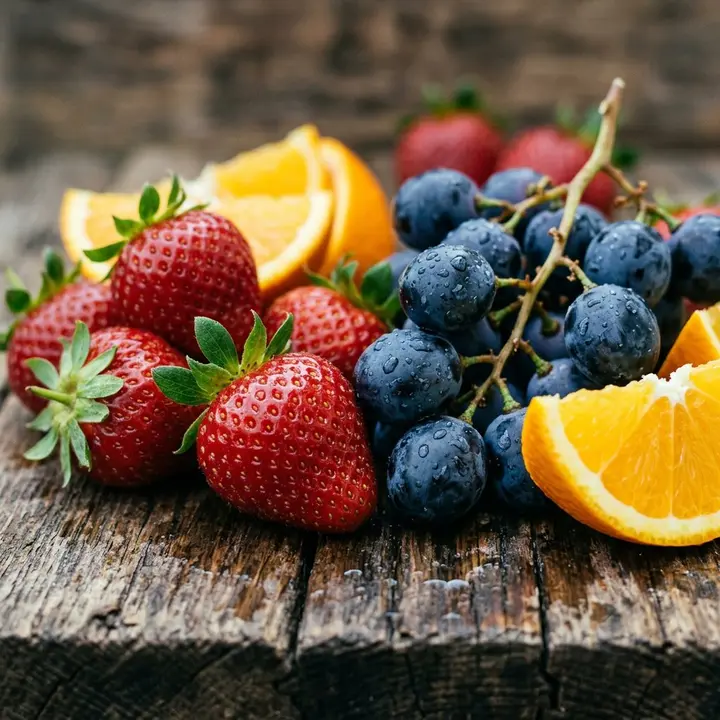 fresas-uvas-naranjas