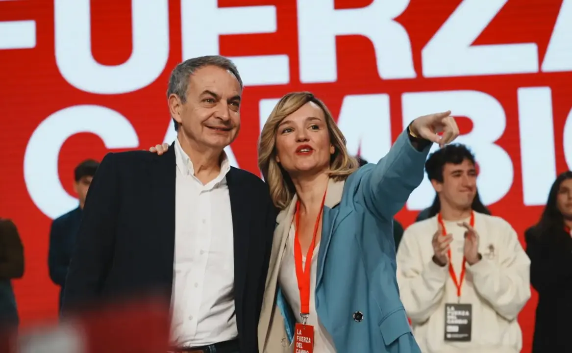 El expresidente del Gobierno, Jos&eacute; Luis Rodr&iacute;guez Zapatero junto a Pilar Alegr&iacute;a / &Aacute;lvaro Calvo