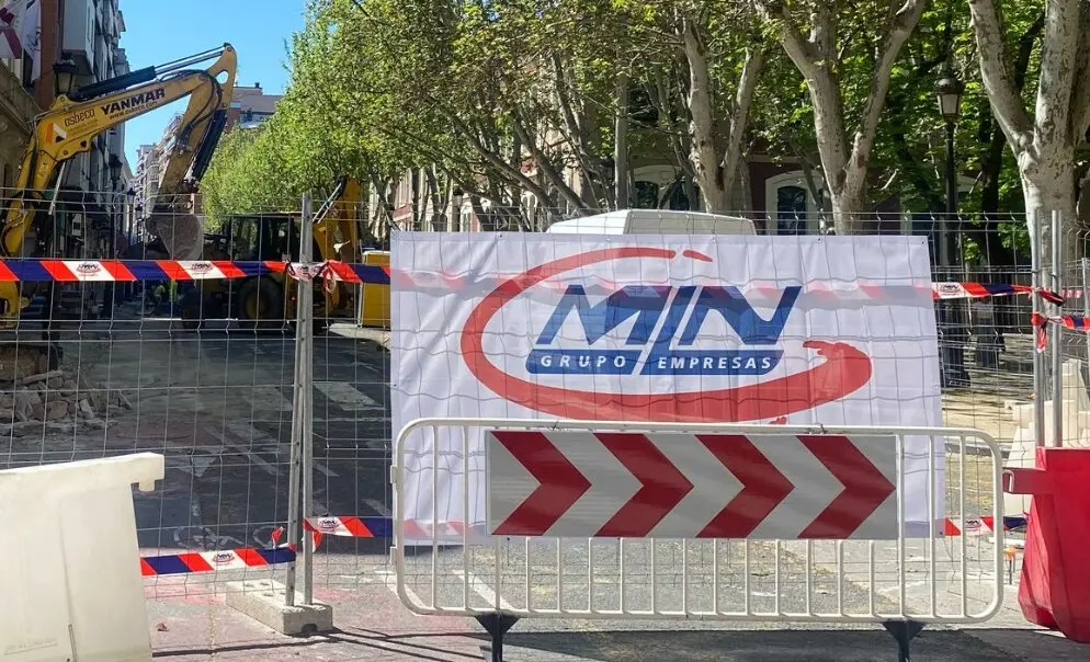 Una de las obras de MLN en la ciudad de Zaragoza / HOY ARAG&Oacute;N