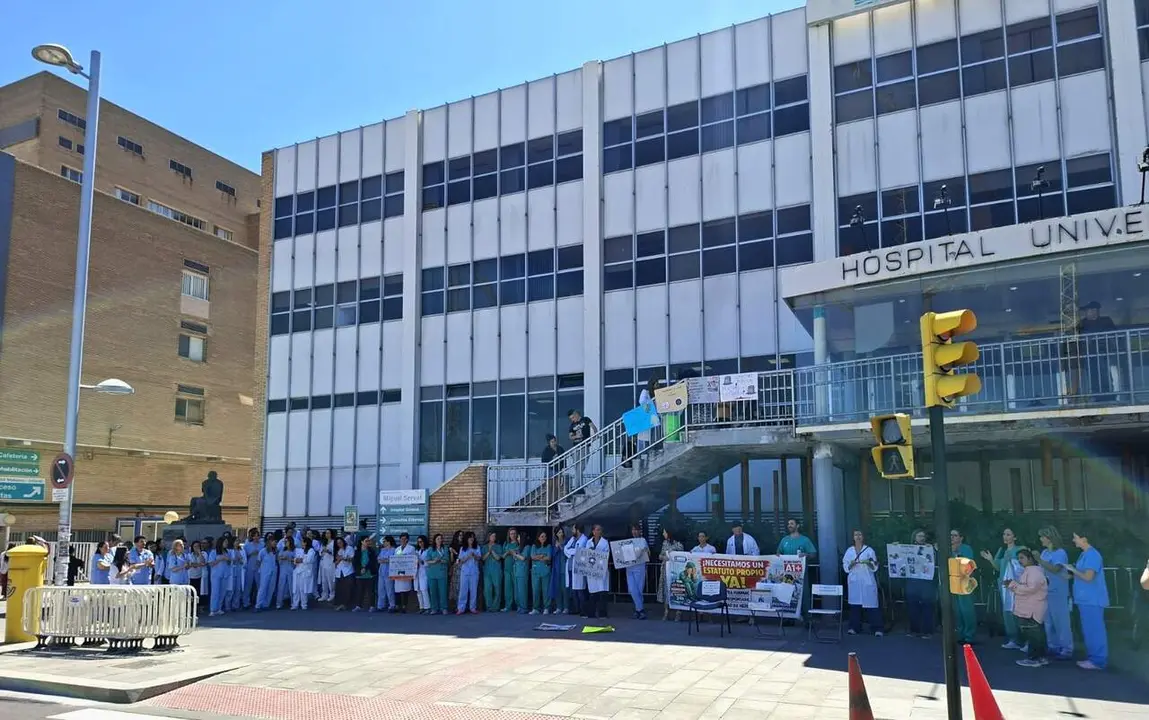 Concentraci&oacute;n hospital Miguel Servet de Zaragoza