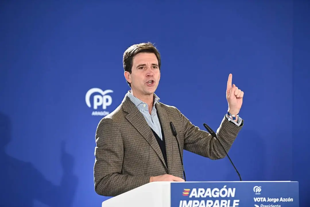 Ram&oacute;n Celma en un mitin del PP. / Europa Press