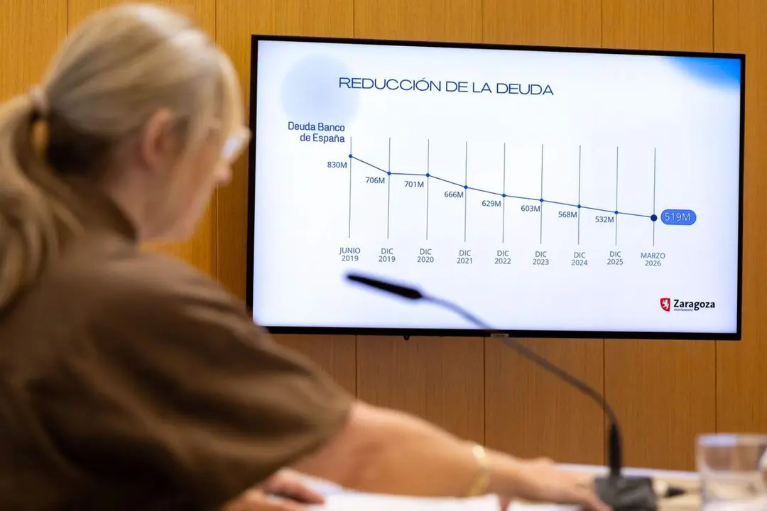 Rueda de prensa de la consejera de Hacienda y Fondos Europeos, Blanca Solans. /AZ