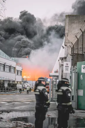 El incendio de Saica Natur en Zaragoza / Álvaro Calvo