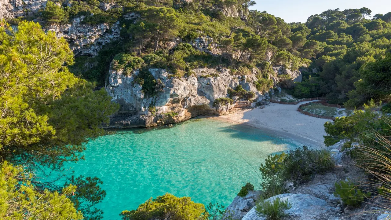 Una cala de Menorca