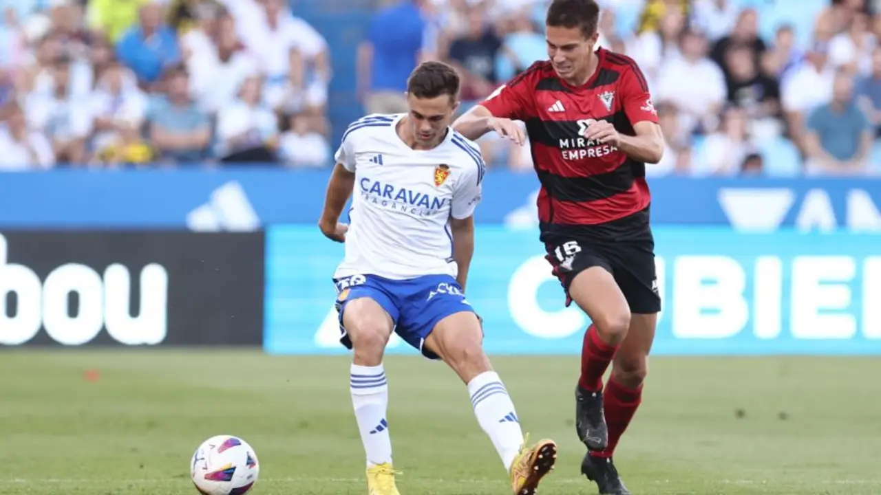 El Real Zaragoza frente al Mirand&eacute;s / LFP