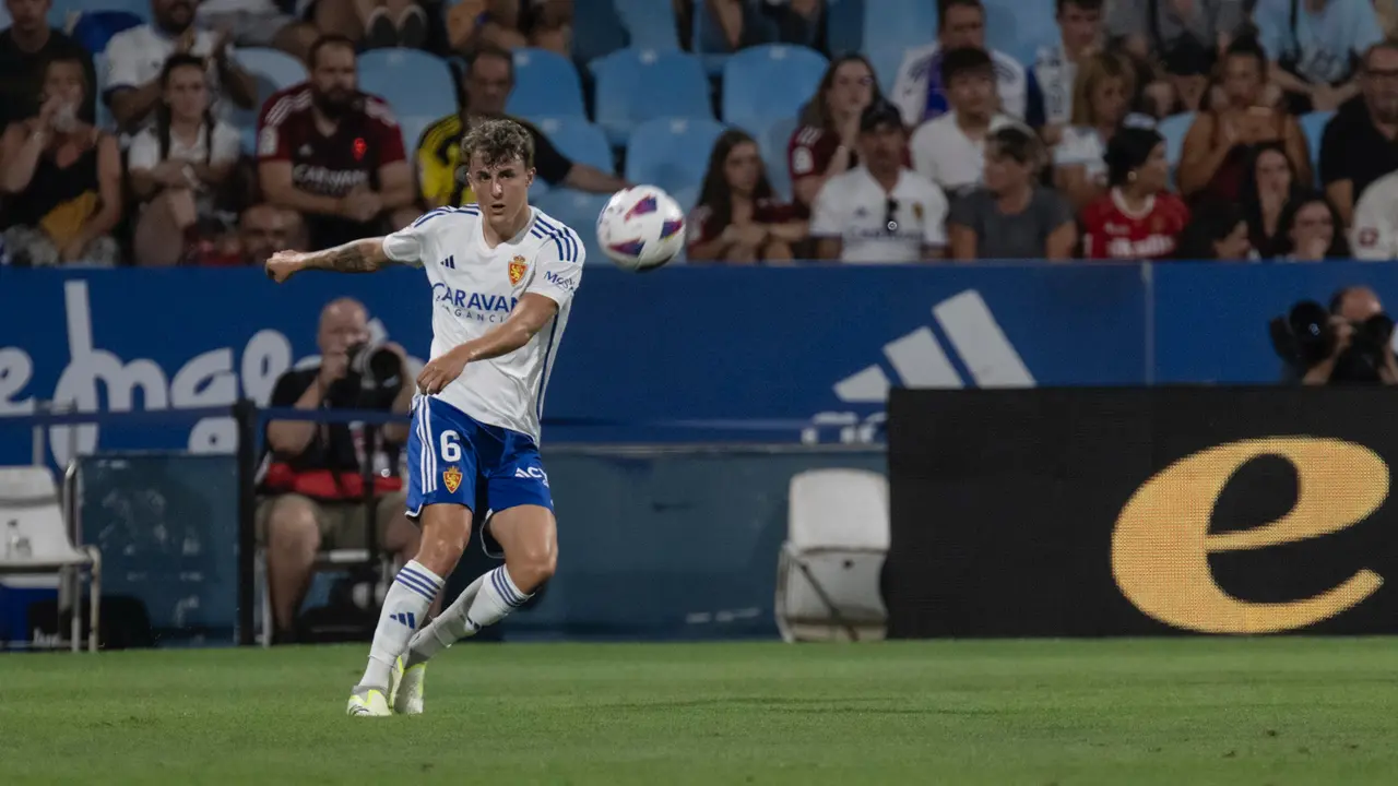 Franc&eacute;s con el Real Zaragoza / MARCOS CEBRI&Aacute;N