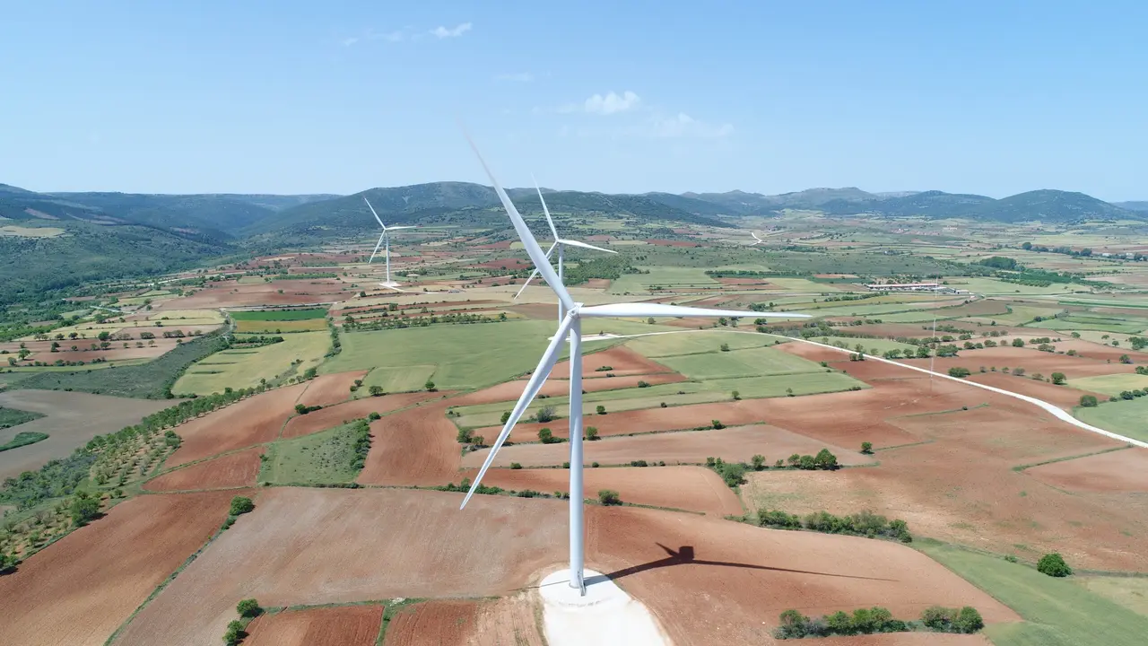 Parque e&oacute;lico en provincia de Teruel. Jes&uacute;s Ochoa