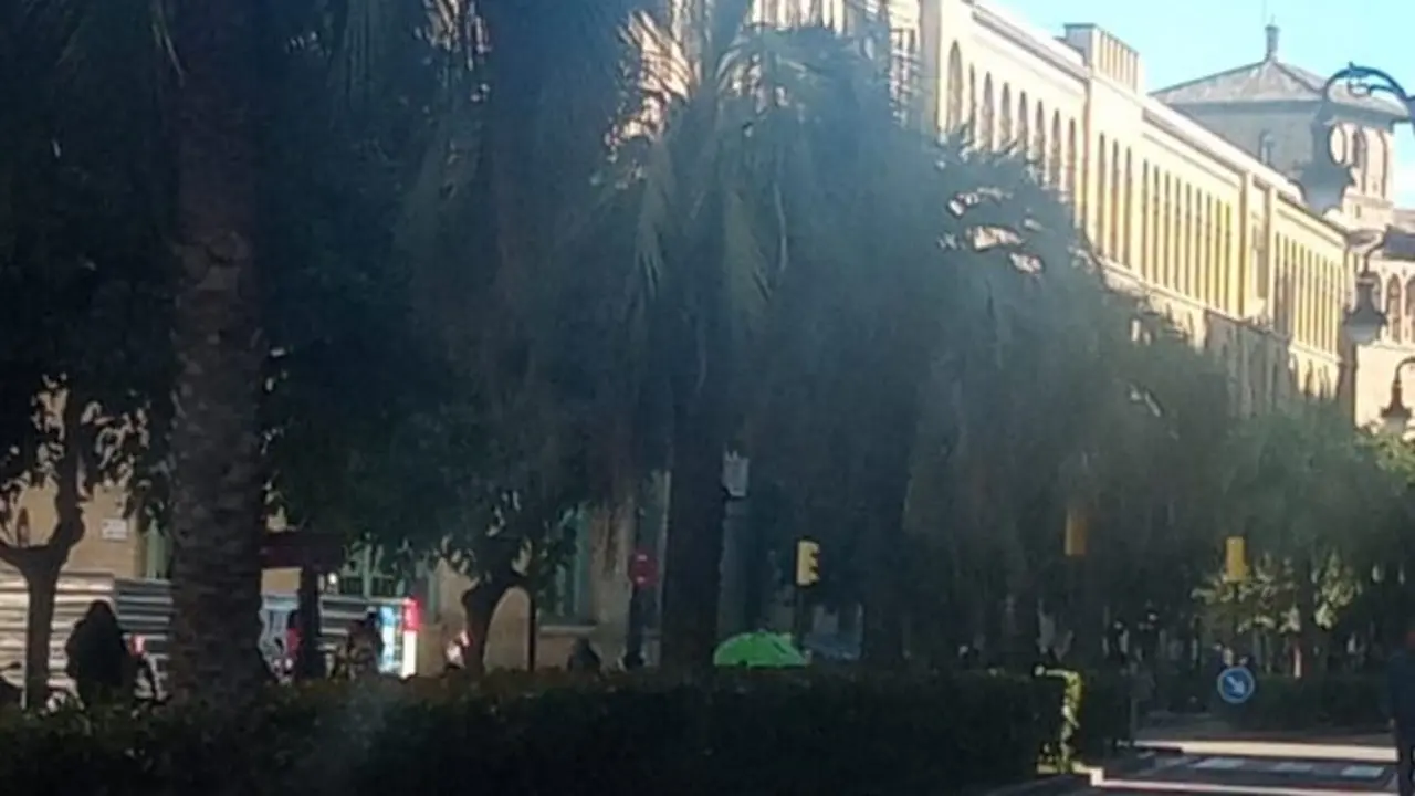 Imagen de la c&eacute;ntrica calle zaragozana Conde Aranda donde sucedieron los hechos /H.A.