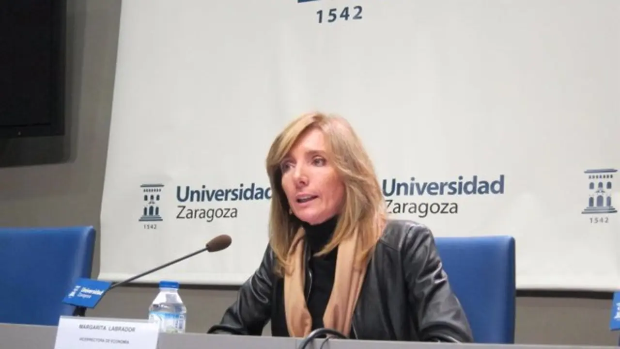 Vicerrectora de Econom&iacute;a de la Universidad de Zaragoza, Margarita Labrador.