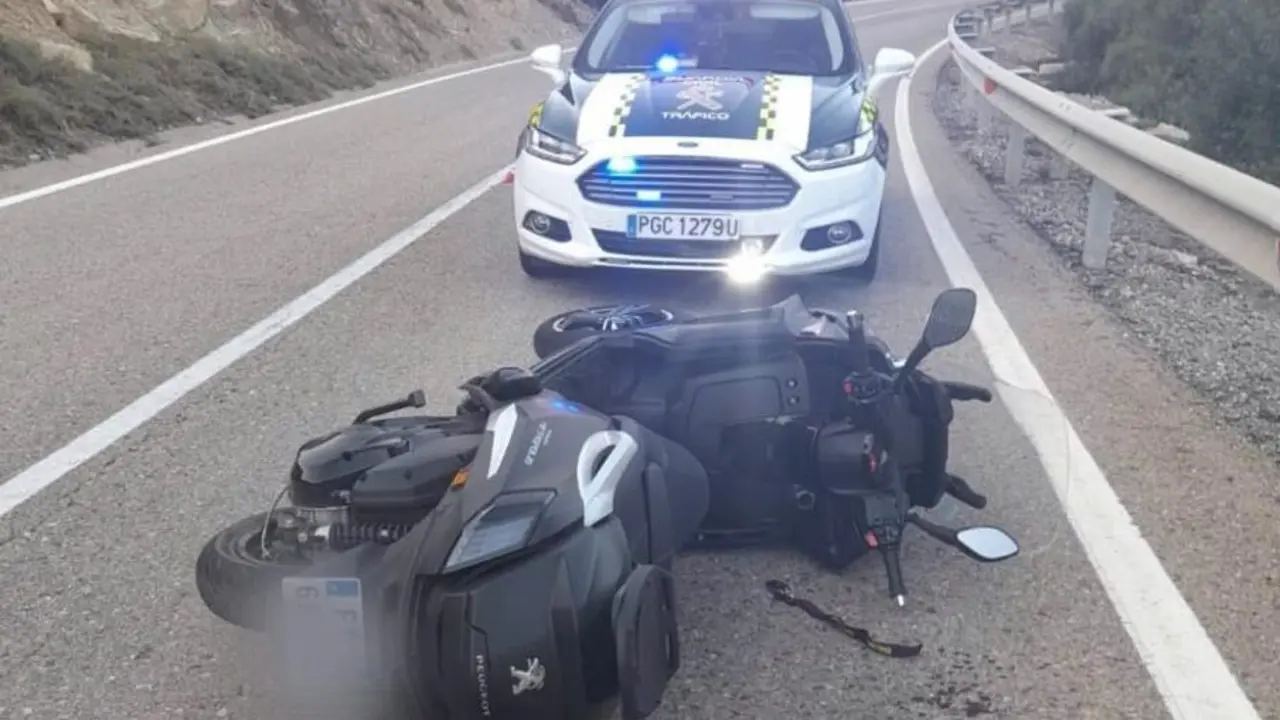 Fotograf&iacute;a del accidente mortal de una mujer de 72 a&ntilde;os en septiembre en la N-211 en Mequinenza / Europa Press