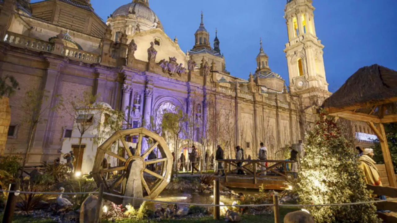 El Bel&eacute;n de Zaragoza es el m&aacute;s grande de Espa&ntilde;a