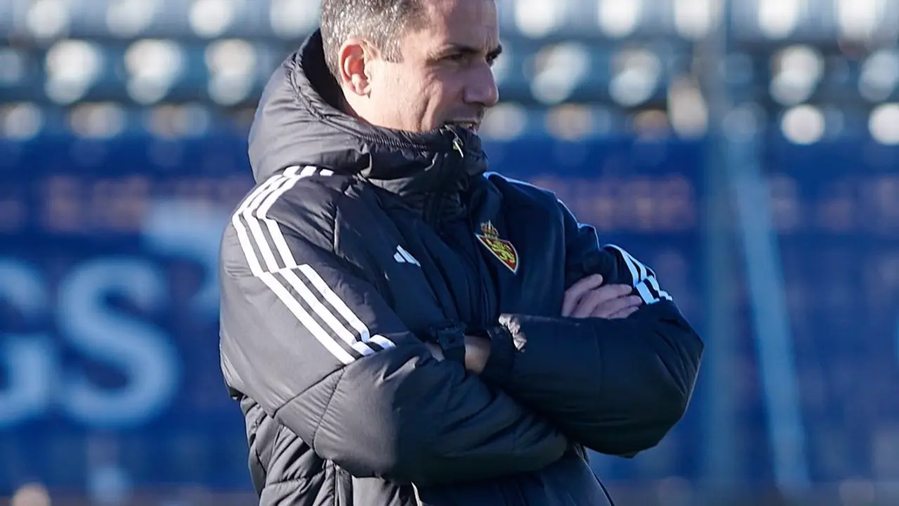 Julio Vel&aacute;zquez en un entrenamiento / REAL ZARAGOZA