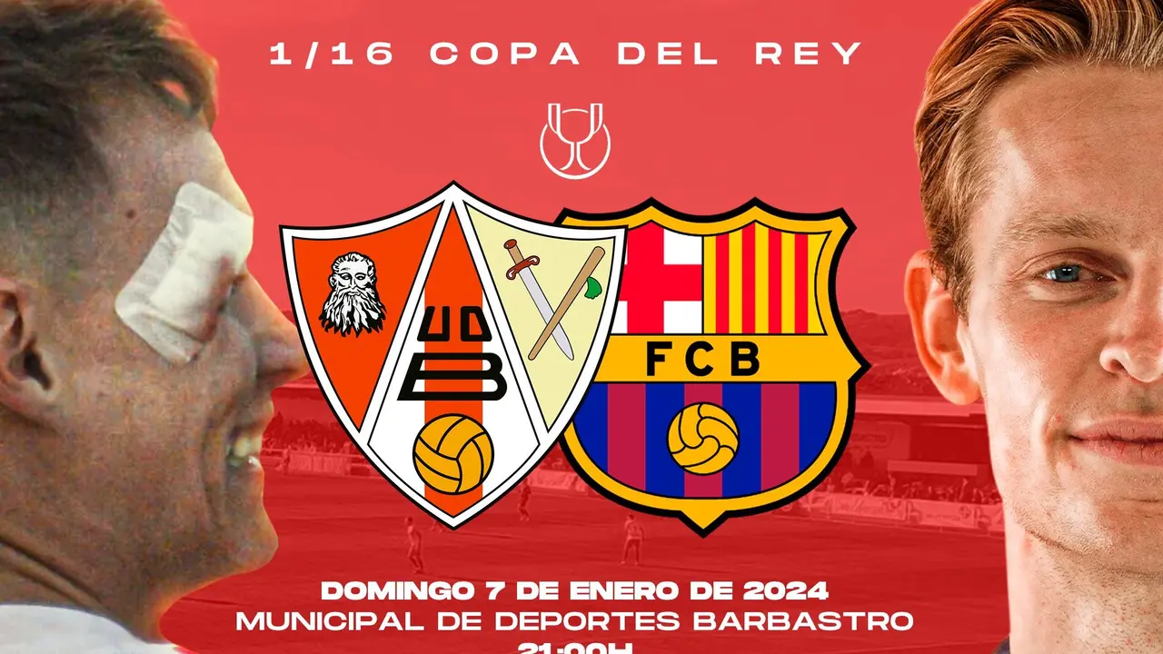 Cartel del partido / U.D Barbastro