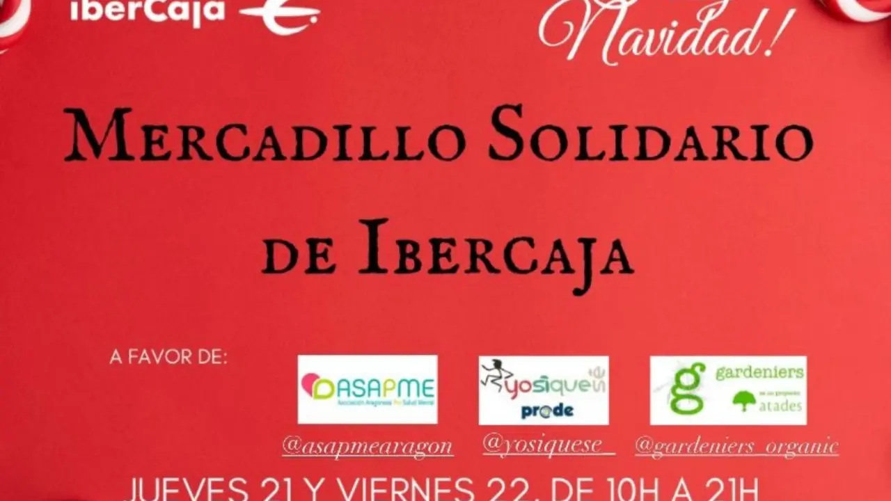 Mercadillo solidario Ibercaja