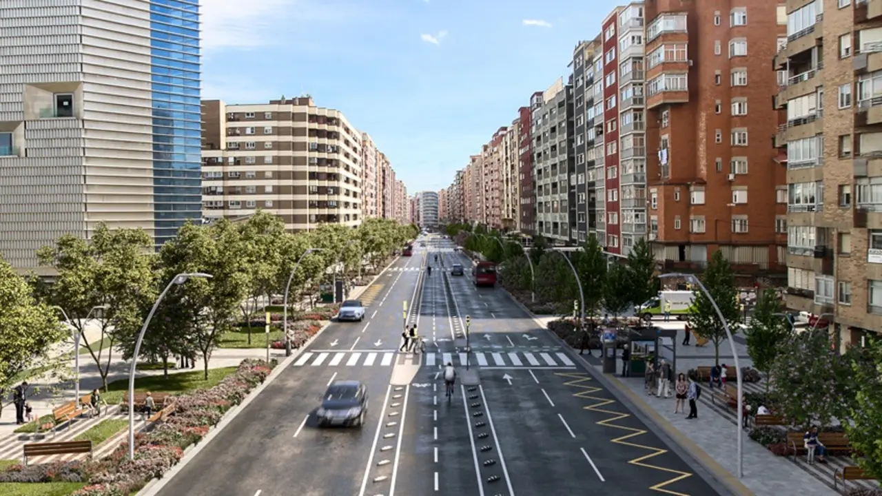 La Avenida Navarra ver&aacute; finalizada este a&ntilde;o la Fase 2 de su reforma / HA