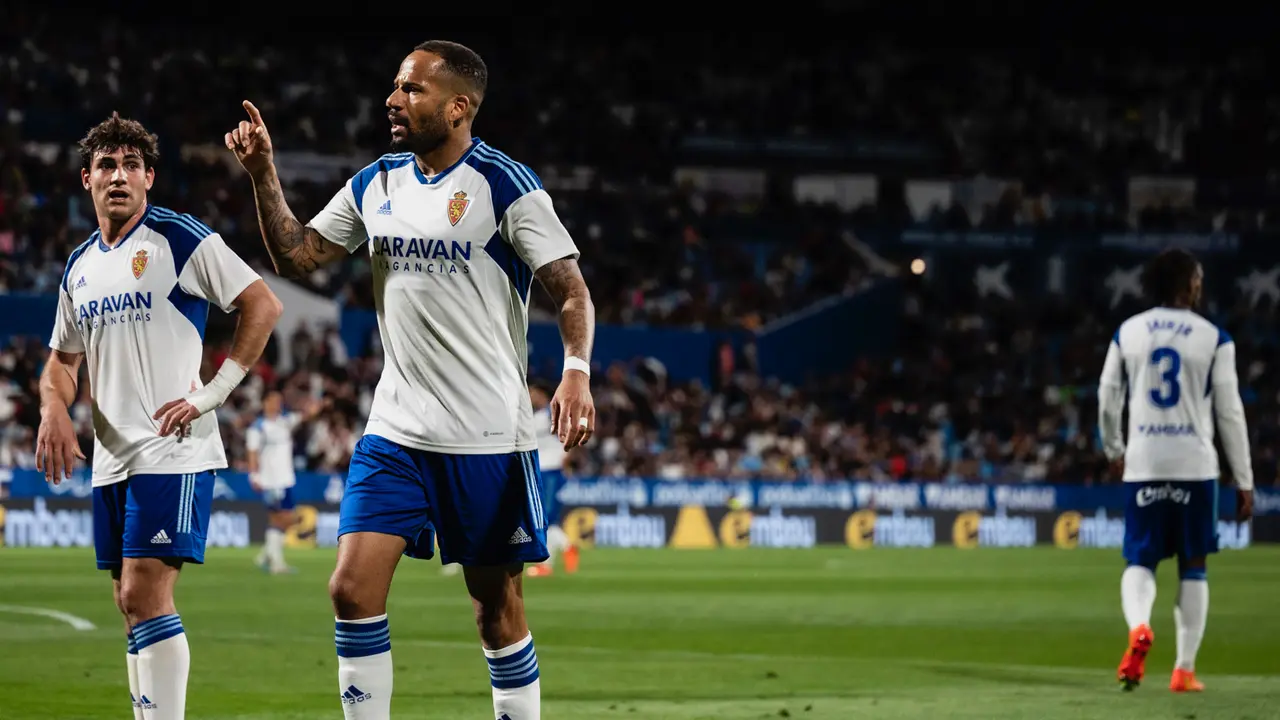 Beb&eacute; con el Real Zaragoza / MARCOS CEBRI&Aacute;N