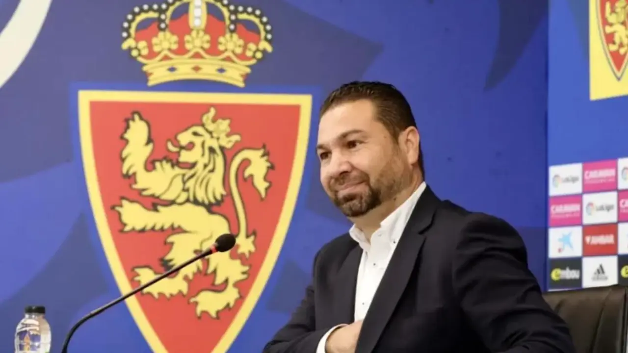 Cordero en sala de prensa / REAL ZARAGOZA