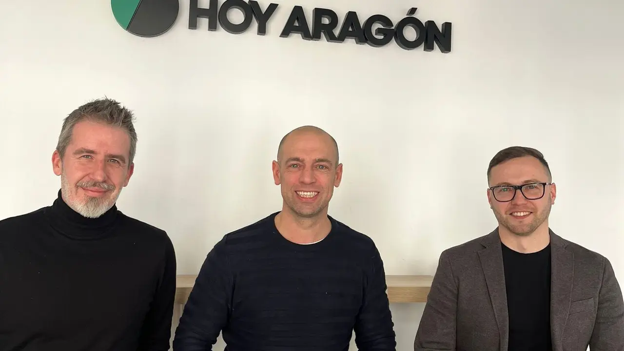 Sergio Vela (Director de Marketing), Rub&eacute;n Benavente (CEO), Alex  Chaika (Jefe de operaciones) de Ambinature