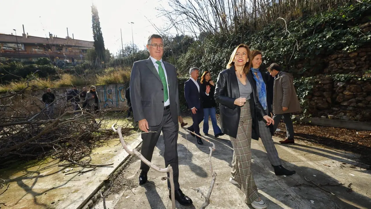 La alcaldesa de Zaragoza, Natalia Chueca en la presentaci&oacute;n de la primera fase del proyecto /Miguel G.