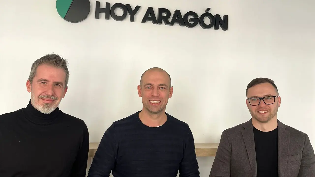 Sergio Vela, director de marketing; Rub&eacute;n Benavente, CEO; Alex Chaika, jefe de operaciones de Ambinature