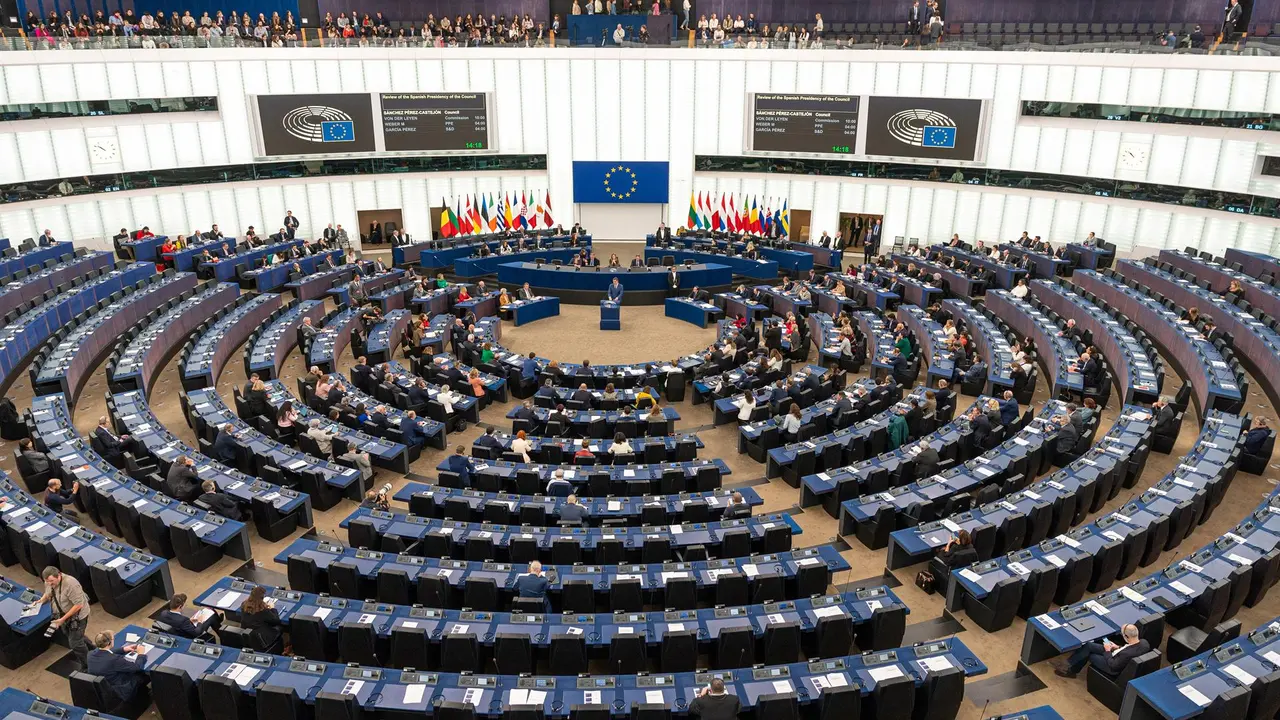 Vista del Pleno del Parlamento Europeo durante la comparecencia del presidente del Gobierno, Pedro S&aacute;nchez. / &Aacute;lex Flores-EP