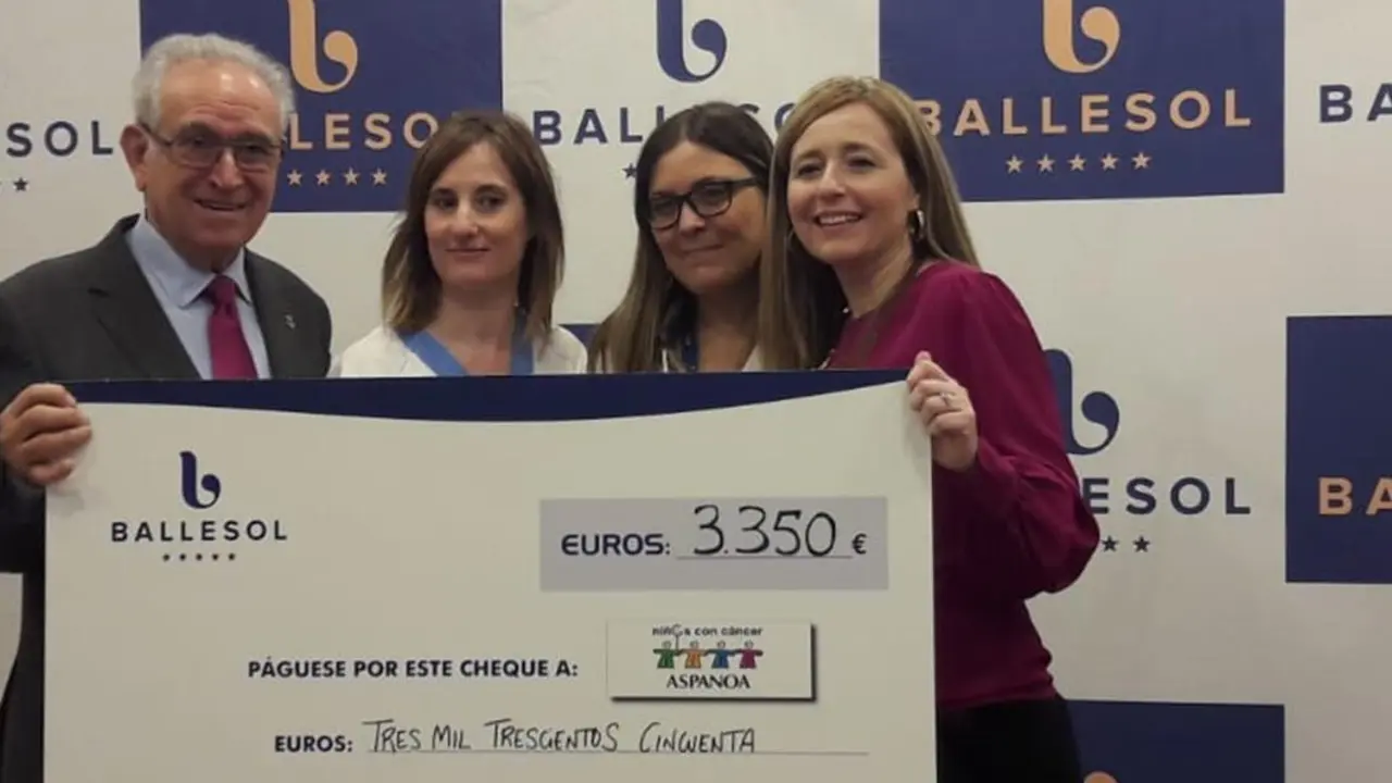 Ballesol entregar&aacute; un cheque a Aspanoa para ayudar al C&aacute;ncer Infantil