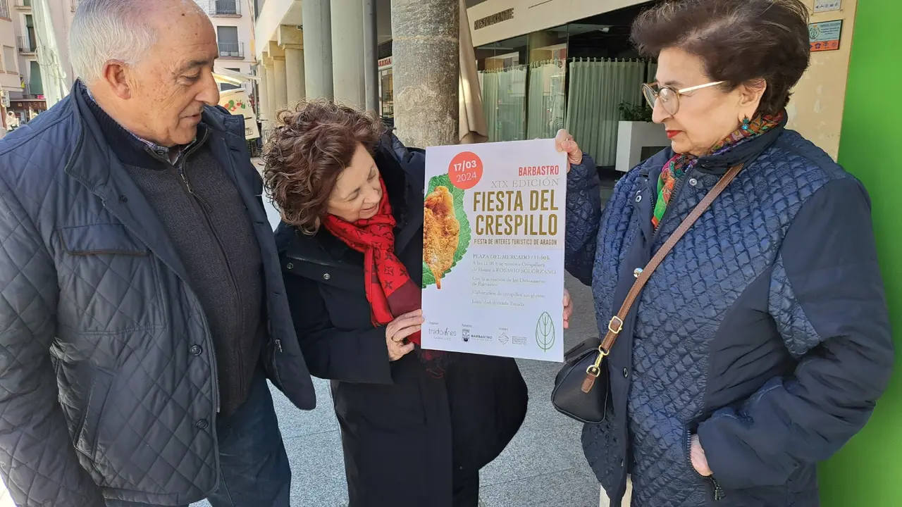 Presentaci&oacute;n del cartel anunciador de la Fiesta del Crespillo de Barbastro.