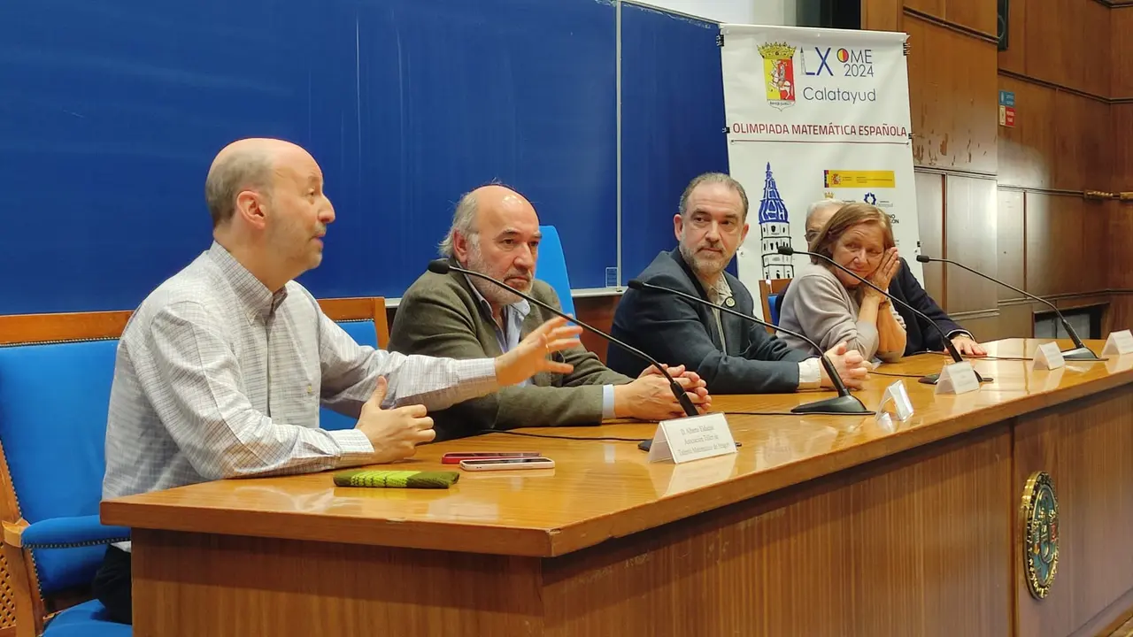 Presentaci&oacute;n de la LX Olimpiada Matem&aacute;tica que se celebra este fin de semana en Calatayud.