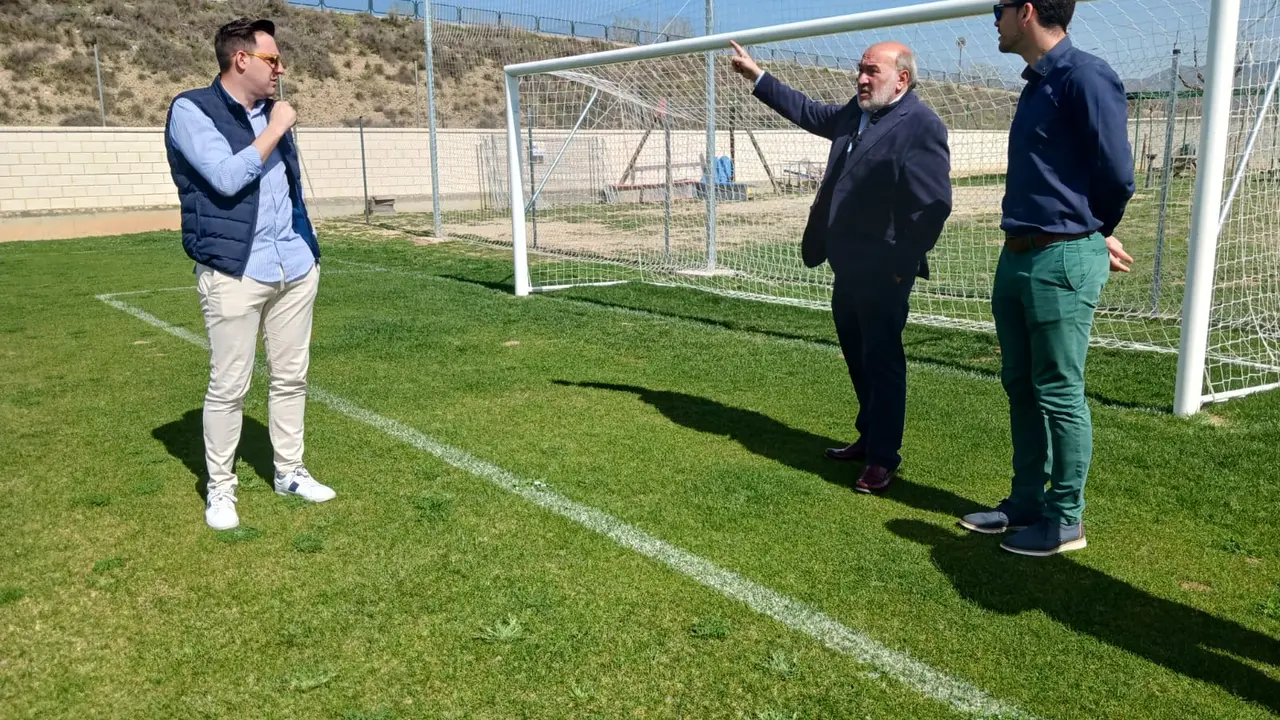 Nuevo campo de f&uacute;tbol 7 en la Ciudad Deportiva de Calatayud.