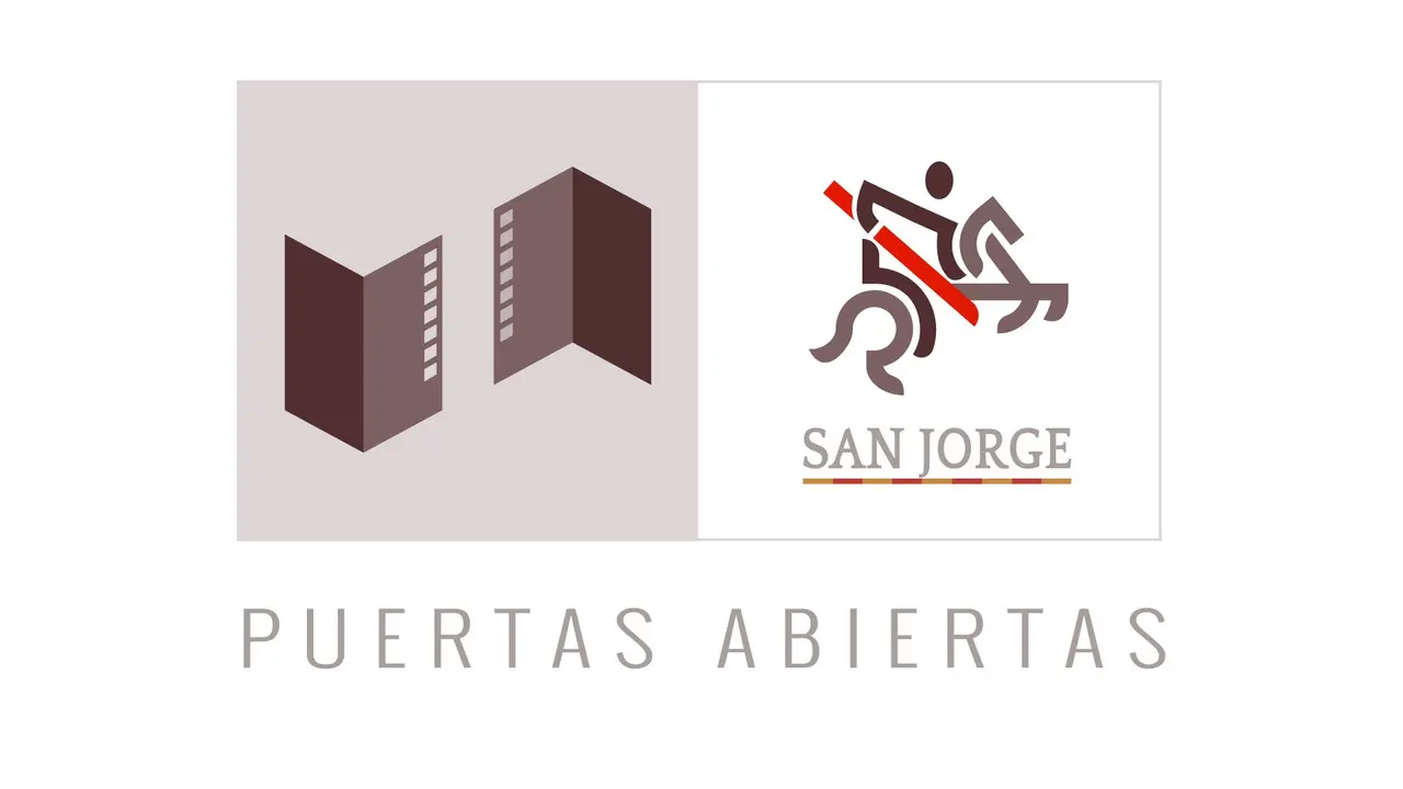 Cartel de la jornada de puertas abiertas de La Aljafer&iacute;a con motivo del D&iacute;a de Arag&oacute;n, San Jorge, 2024 / Europa Press