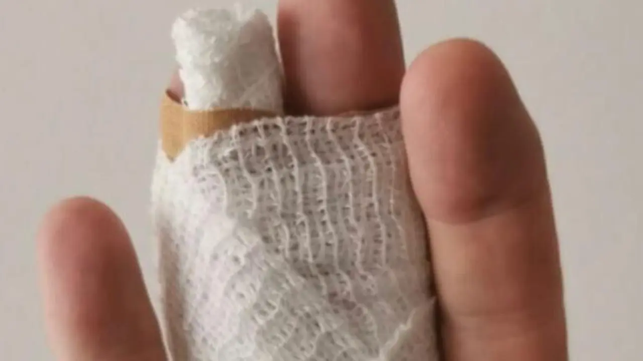 Imagen de las heridas de otro polic&iacute;a nacional en Zaragoza tras otra intervenci&oacute;n reciente /H.A.