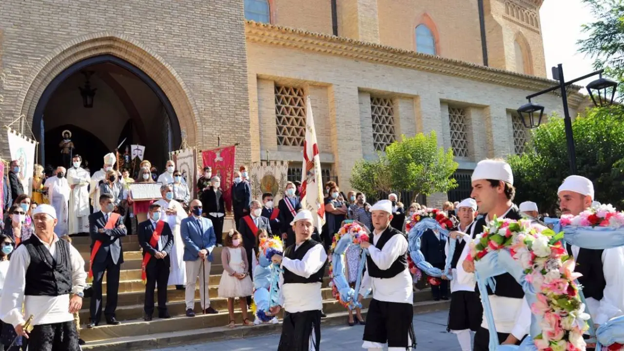 Tauste celebra este mi&eacute;rcoles el voto de San Miguel, una de las tradiciones m&aacute;s arraigadas de Cinco Villas. / DPZ